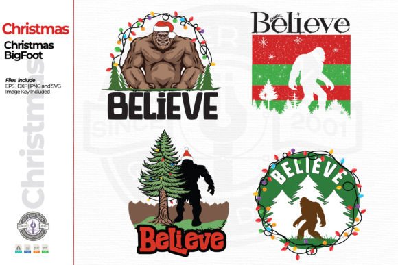 Bigfoot Christmas: Festive Illustrations for Brands
