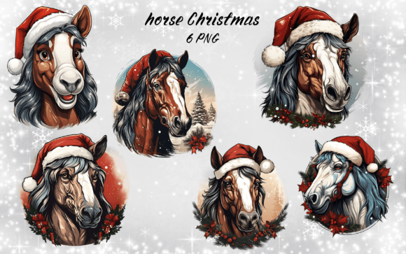 Christmas Horse Bundle: Festive Illustrations Review