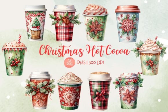 Christmas Hot Cocoa Clipart & Illustrations Review