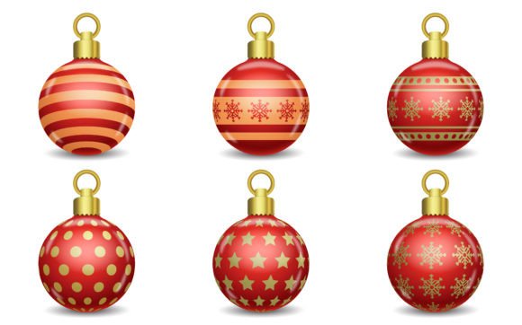 Colorful Christmas Ball Vector Art & Illustrations Review