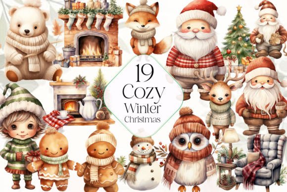 Cozy Winter Christmas Clipart: A Designer's Review