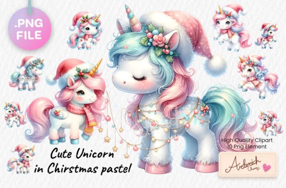 Cute Unicorn in Christmas Pastel: A Designer’s Review