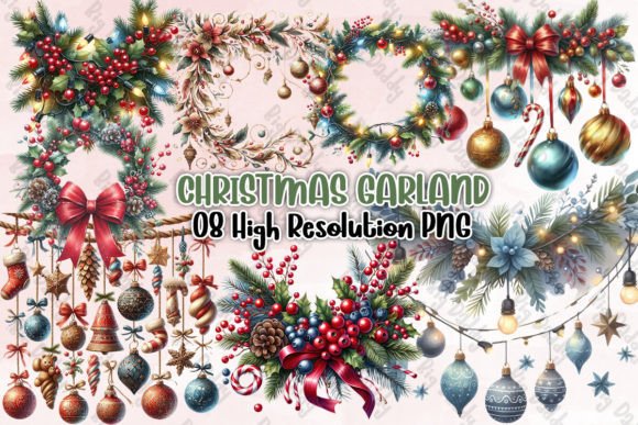 Review: Christmas Garland Sublimation Clipart & Illustrations