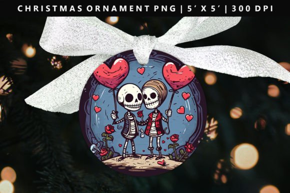Skull Christmas Ornament Illustrations Review